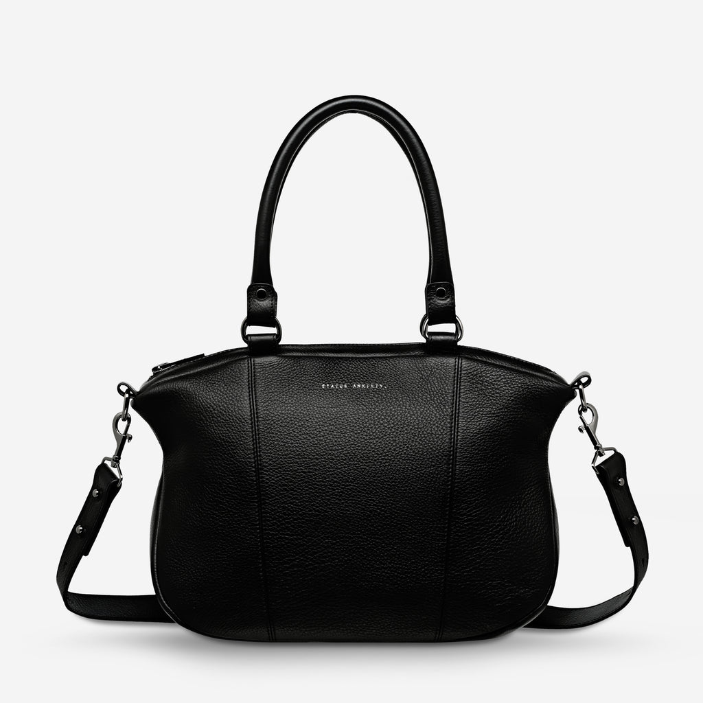 Eyes To The Wind Women's Black Leather Bag Status Anxiety®