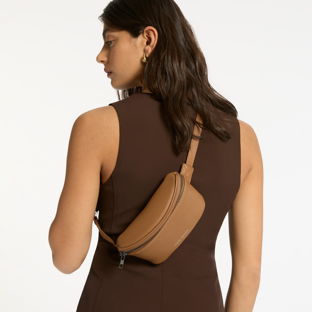 Best Lies Camel Leather Bum Bag Status Anxiety