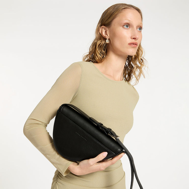 Status Anxiety Ethereal Women's Leather Crossbody Bag Black