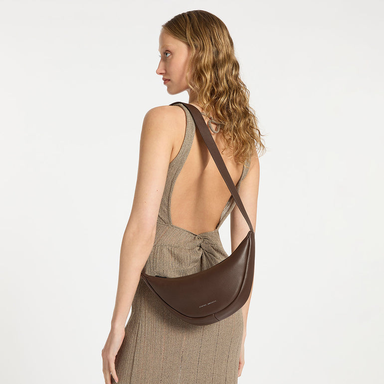 Status Anxiety Glued To You Women's Leather Crossbody Bag Cocoa