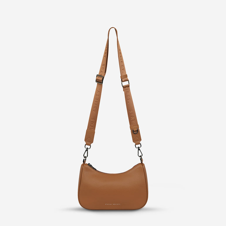 Status Anxiety Look Both Ways Handbag Camel