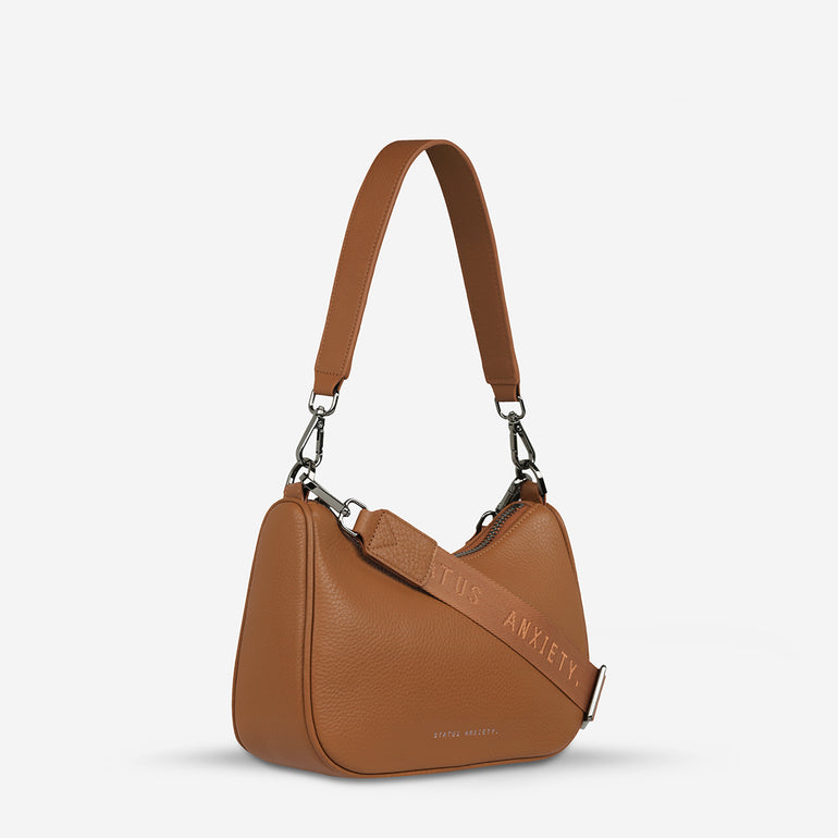 Status Anxiety Look Both Ways Handbag Camel