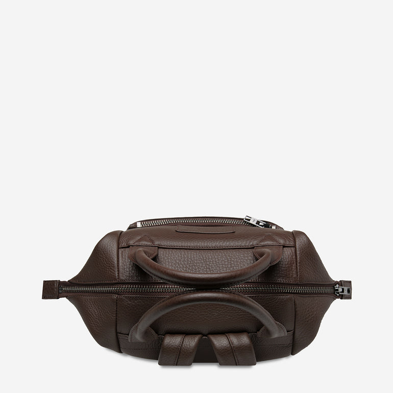 Status Anxiety Mini Waves Leather Backpack Cocoa