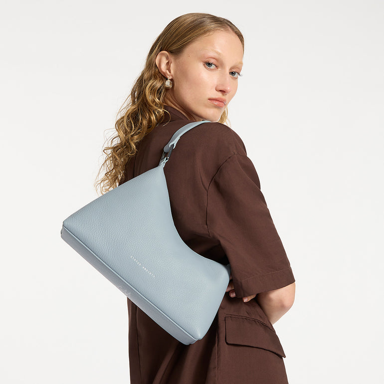 Status Anxiety Reverie Women's Leather Shoulder Bag Powder Blue