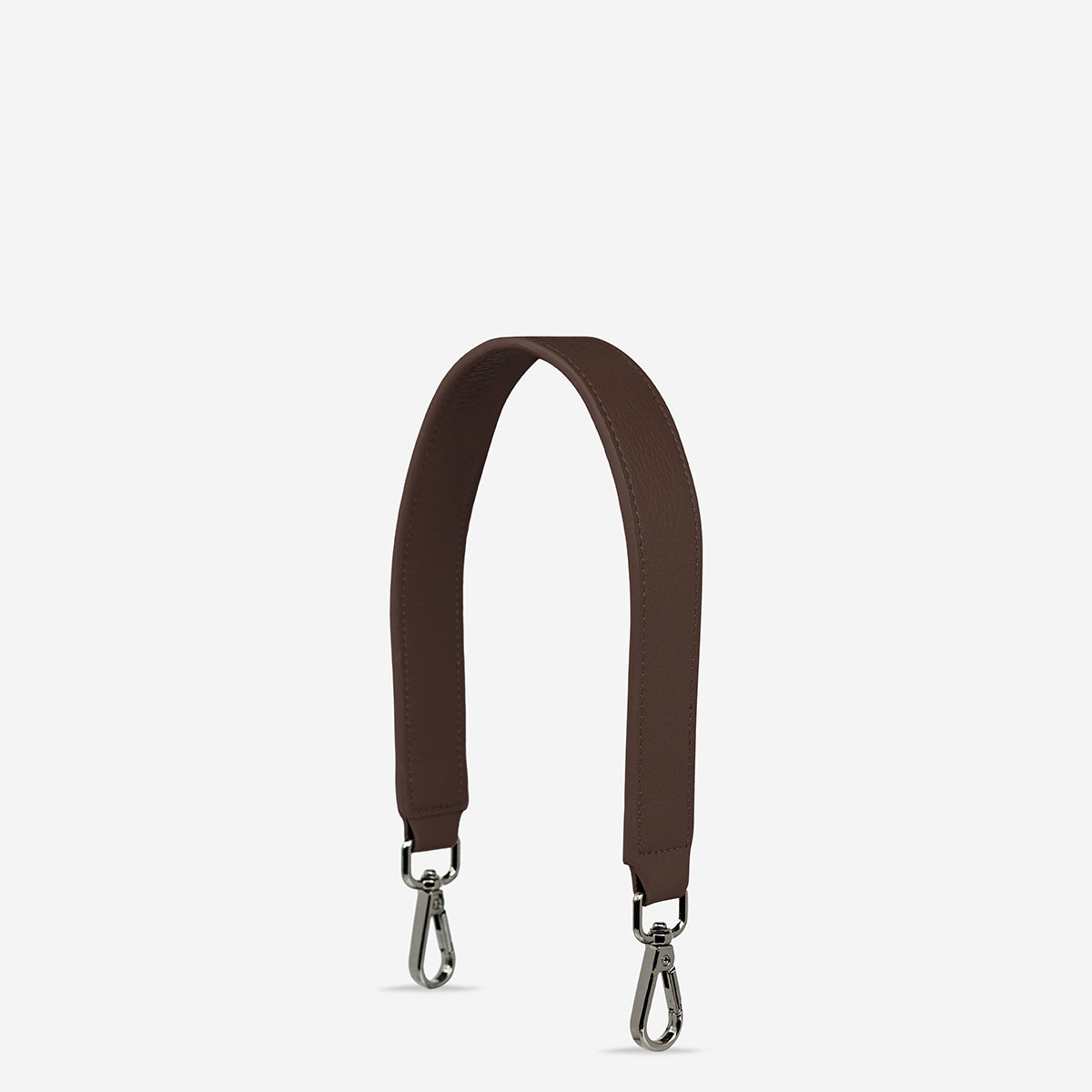 Status Anxiety Cocoa Short Leather Strap for Bags