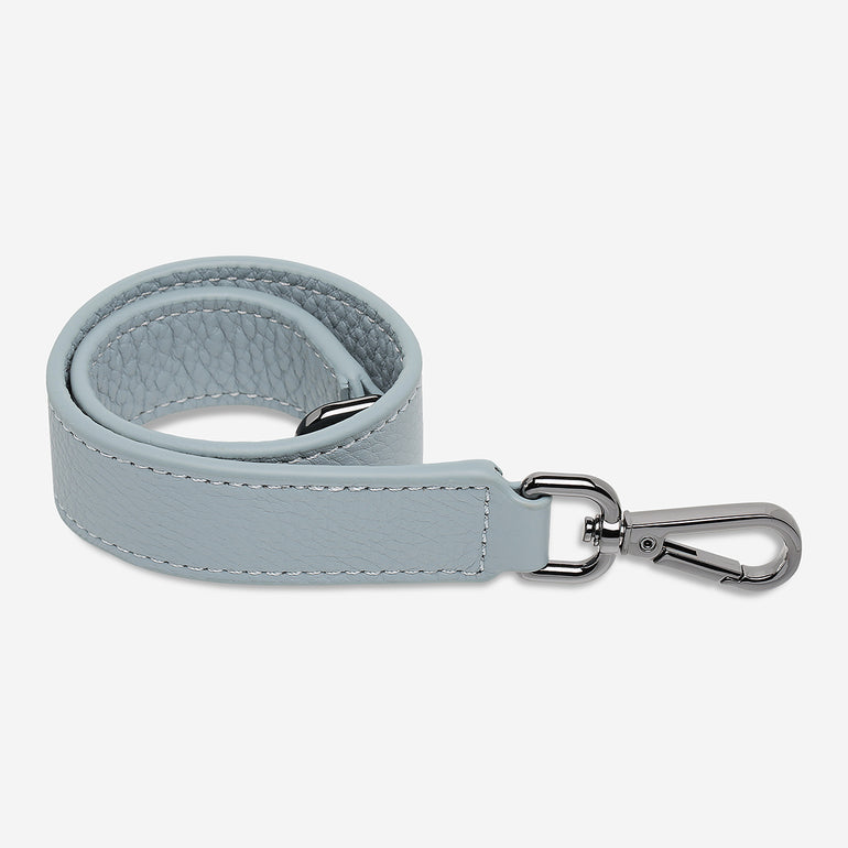 Status Anxiety Powder Blue Short Leather Strap for Bags