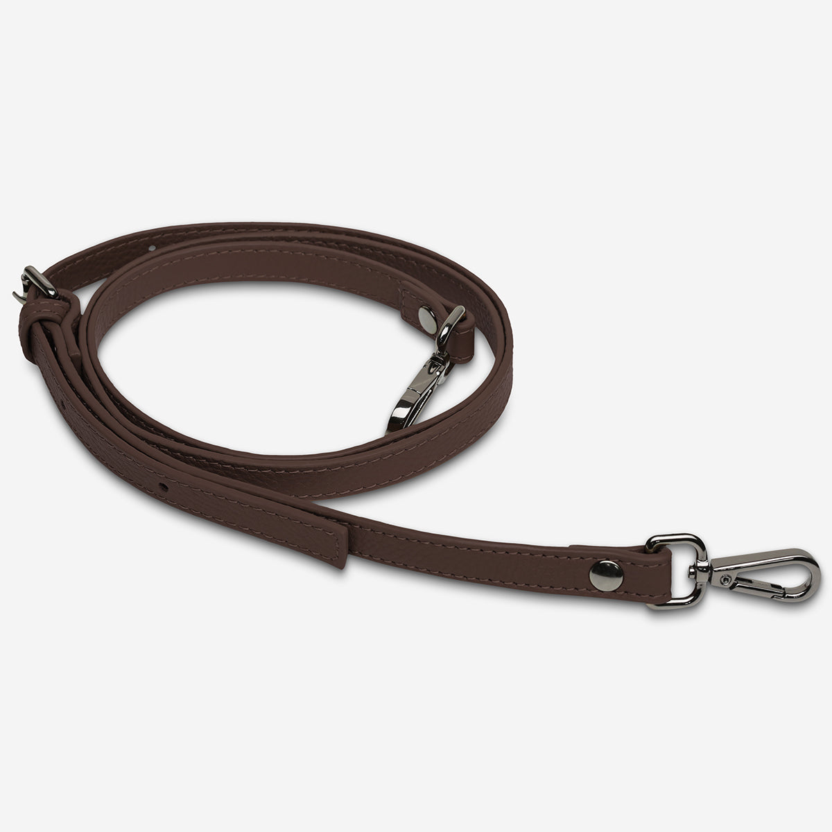 Thin Cocoa Leather Strap For Bags Status Anxiety