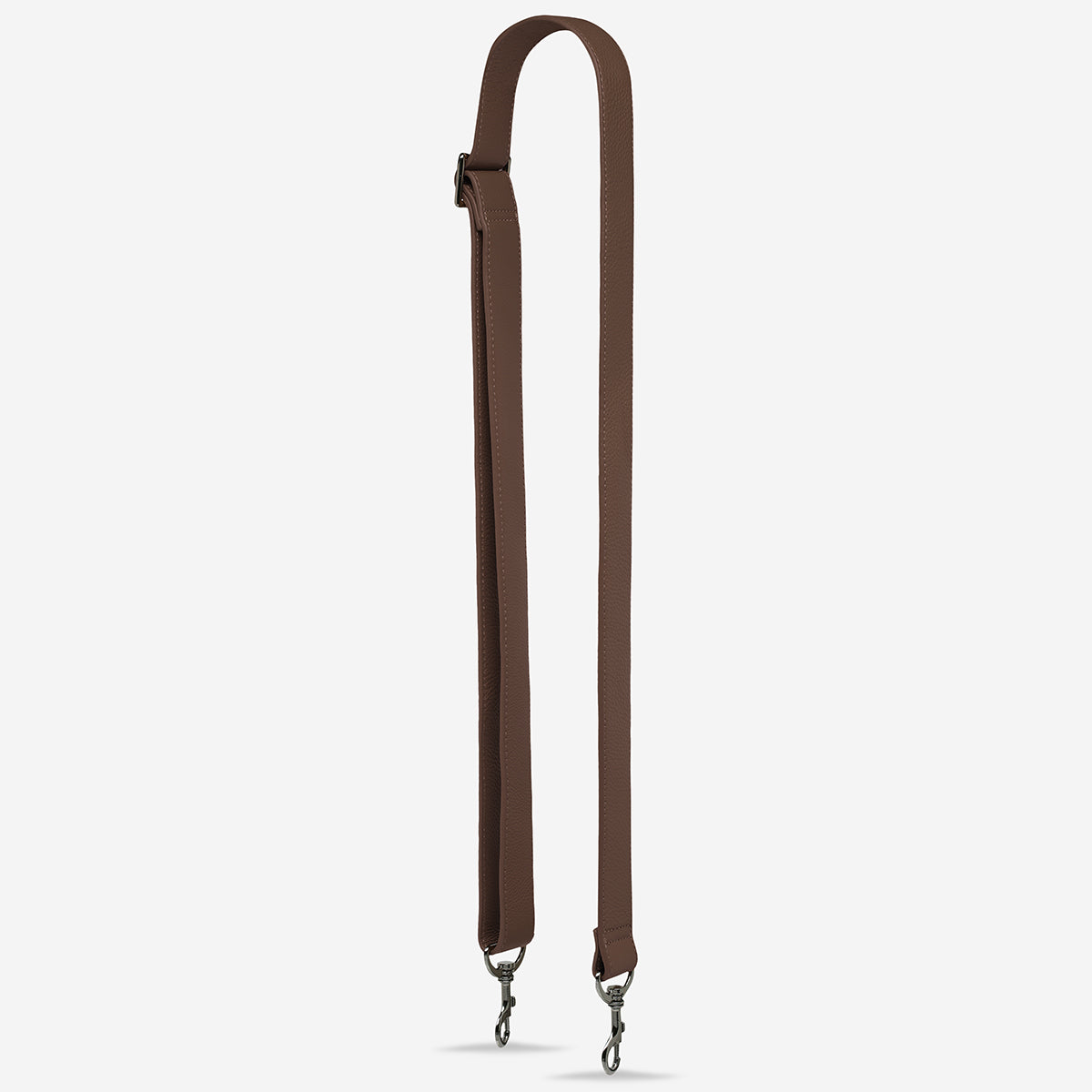 Status Anxiety Cocoa Wide Leather Strap for Bags 