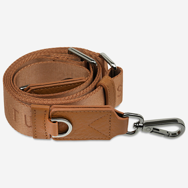 Status Anxiety Camel Thin Webbed Strap for Bags 