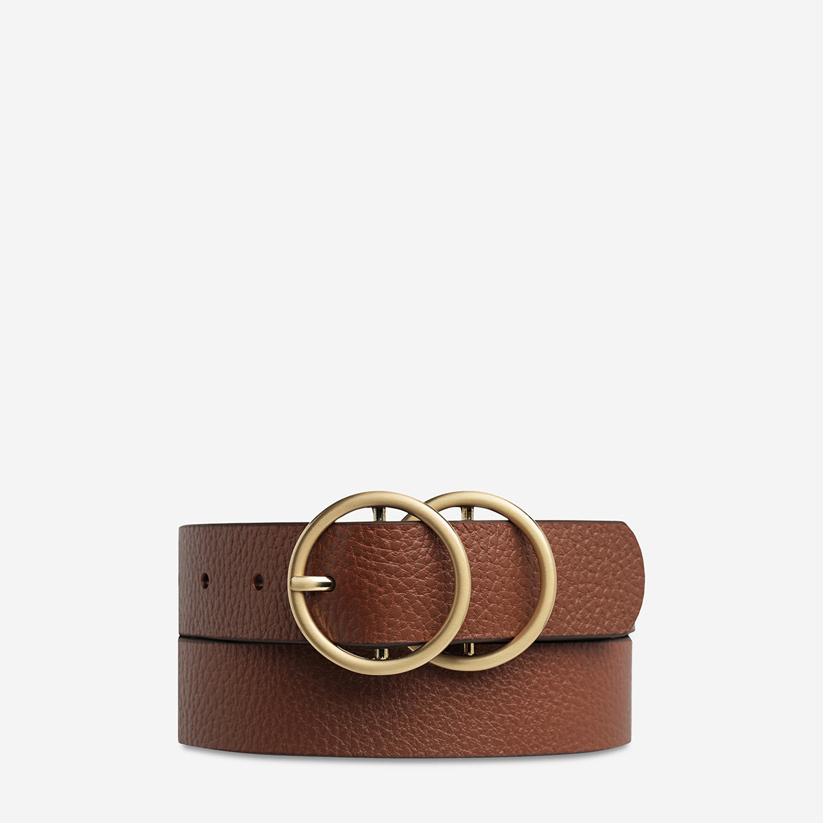 Status Anxiety Mislaid Women's Leather Belt Tan / Gold