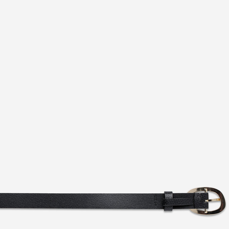 Status Anxiety Nocturne Women's Leather Belt Black/Gold