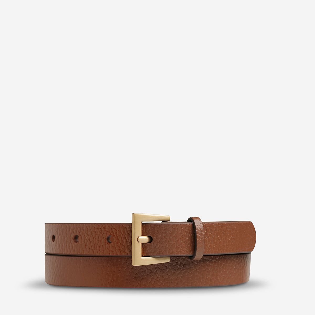 Status Anxiety ‘Part of Me’ Women's Leather Belt Tan / Gold