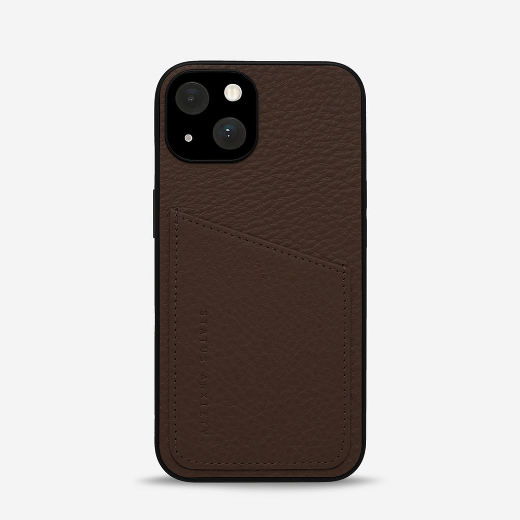 Who's Who Cocoa Leather Phone Cases | Status Anxiety®