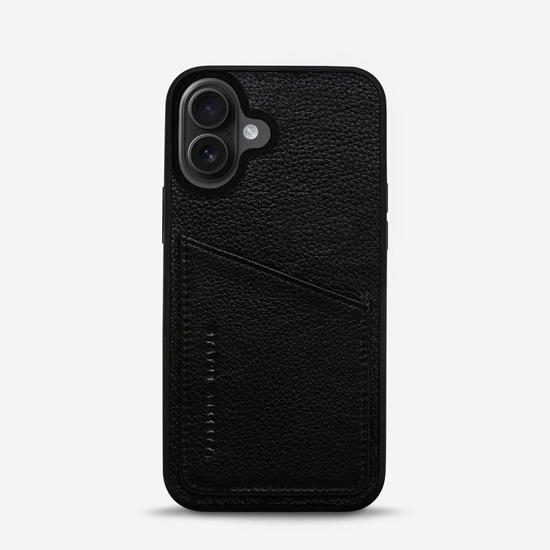 Status Anxiety Who's Who Leather iPhone Cases Black