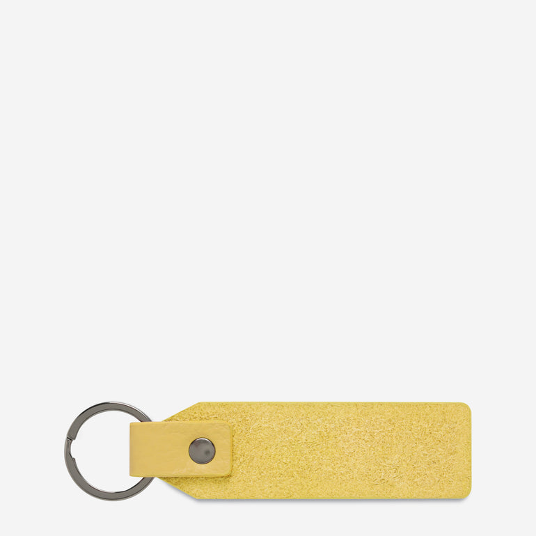 Status Anxiety Make Your Move Leather Keyring Buttermilk