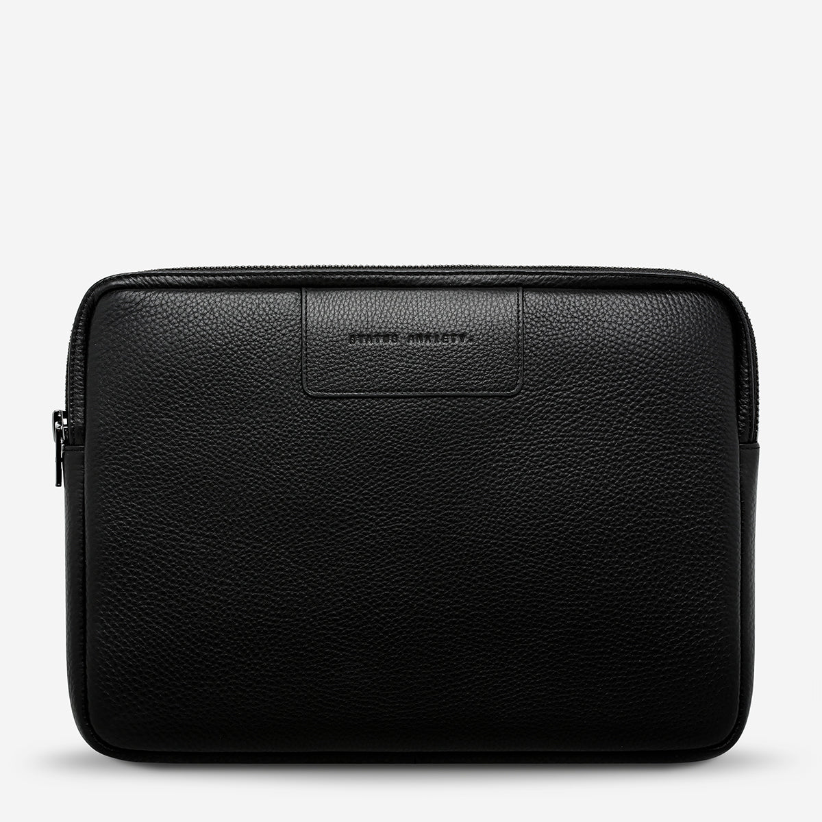 Black leather sales laptop sleeve