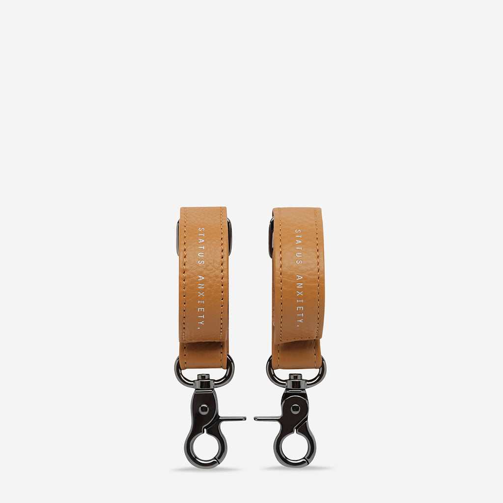 Up All Night Tan Leather Baby Bag Straps | Status Anxiety®