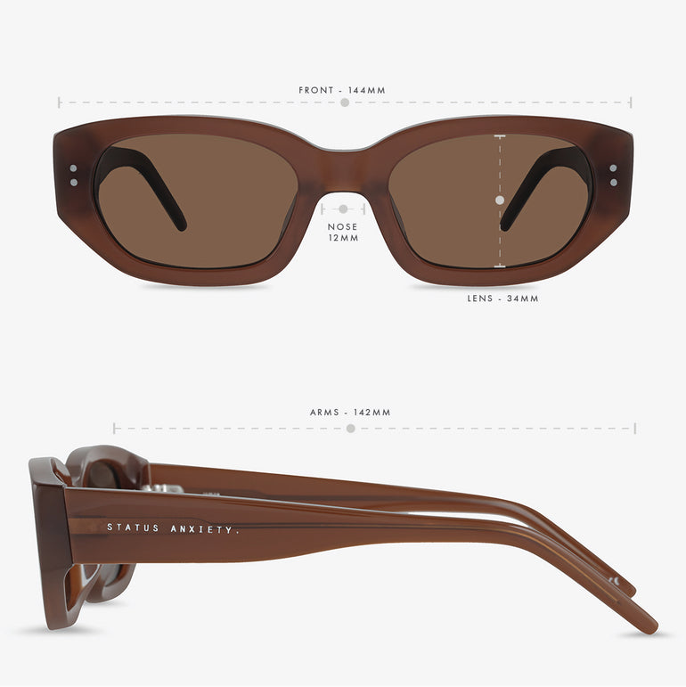 Status Anxiety Luna Sunglasses Brown