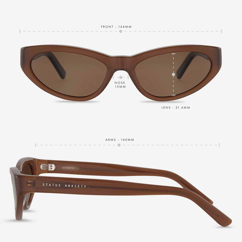 Status Anxiety Mindless Sunglasses Brown