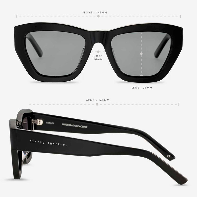 Status Anxiety Mirage Sunglasses Black