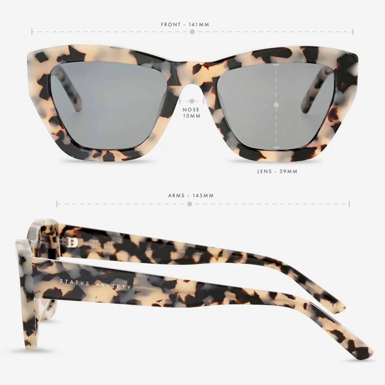 Status Anxiety Mirage Sunglasses White Tort