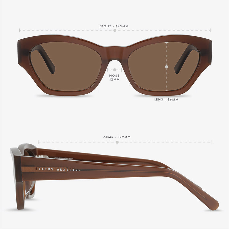 Status Anxiety Otherworldly Sunglasses Brown