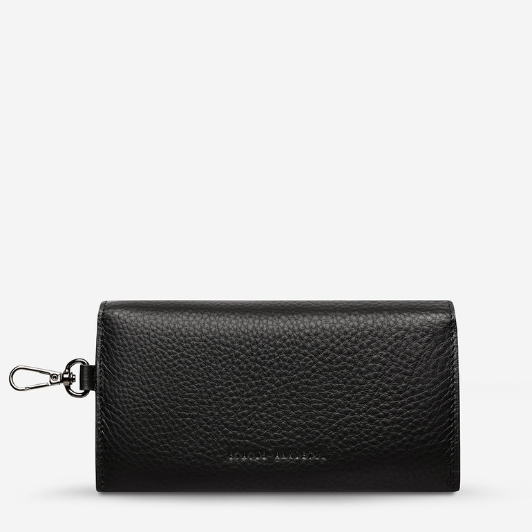 Status Anxiety ‘Into The Ether’ Leather Sunglasses Case Black