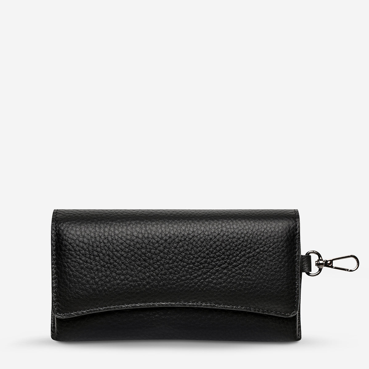 Status Anxiety ‘Into The Ether’ Leather Sunglasses Case Black