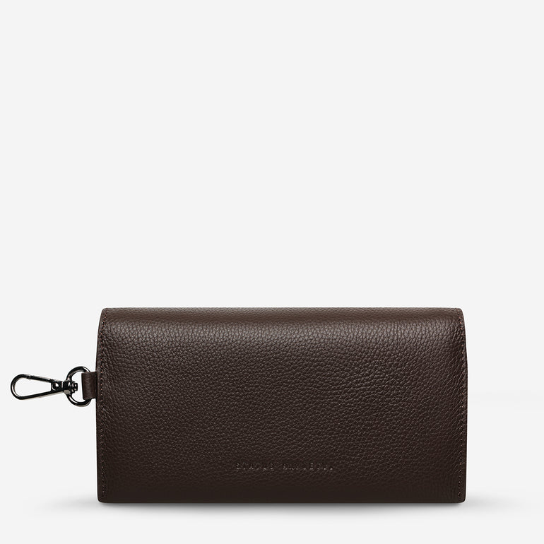 Status Anxiety ‘Into The Ether’ Leather Sunglasses Case Cocoa