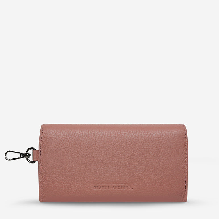 Status Anxiety ‘Into The Ether’ Leather Sunglasses Case Dusty Rose