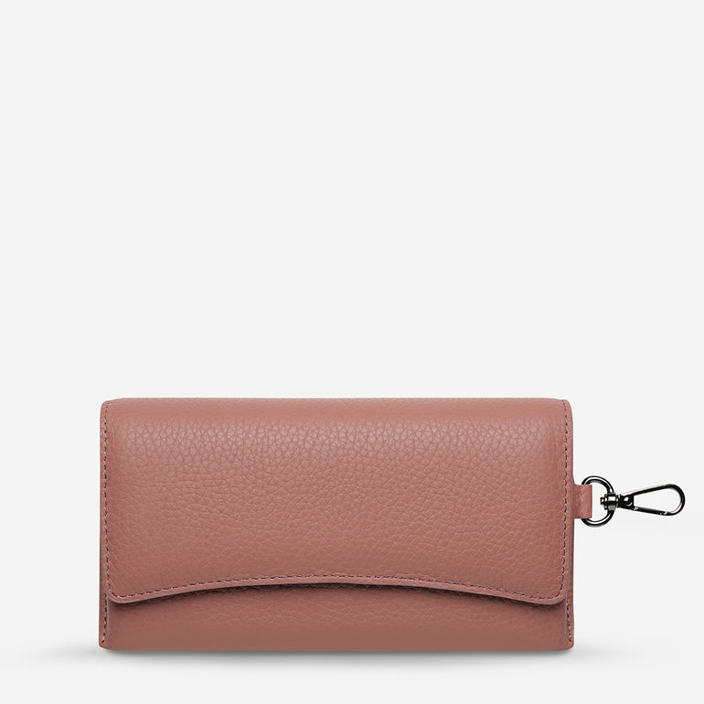 Status Anxiety ‘Into The Ether’ Leather Sunglasses Case Dusty Rose