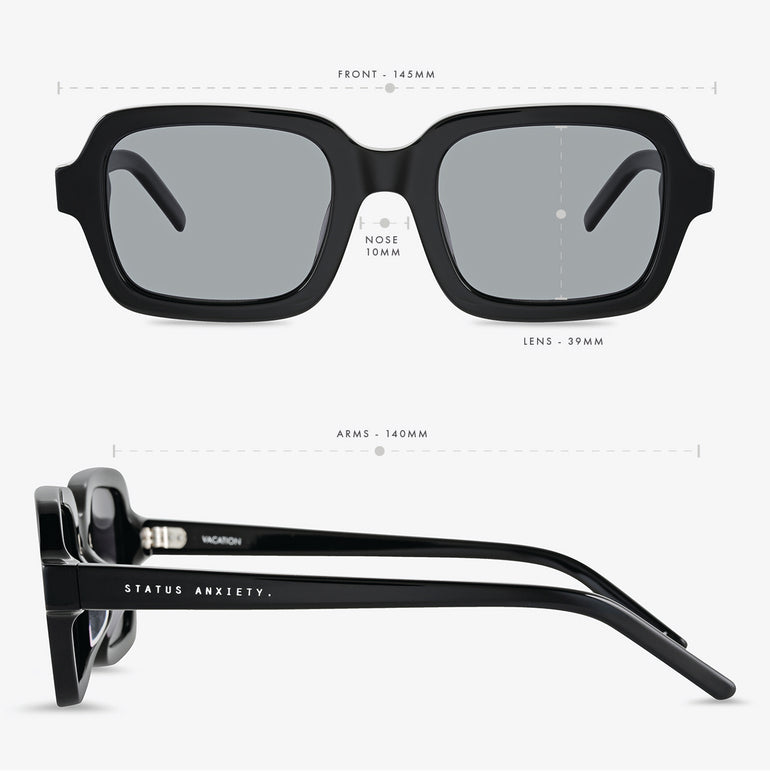 Status Anxiety Vacation Sunglasses Black