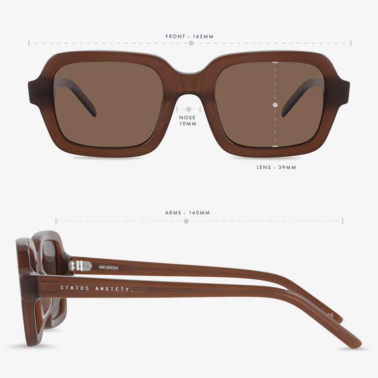 Status Anxiety Vacation Sunglasses Brown