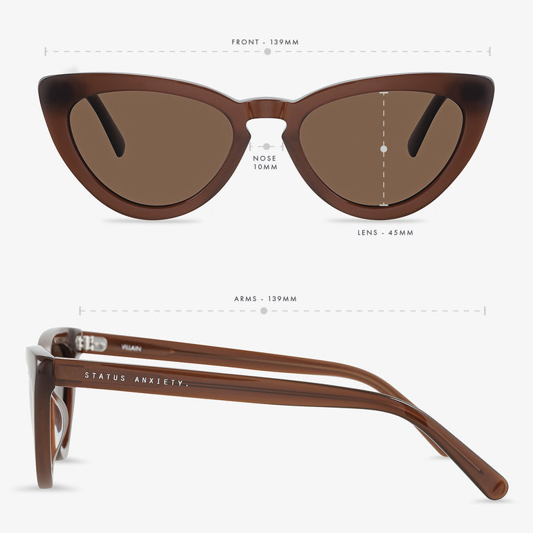 Status Anxiety Villain Sunglasses Brown