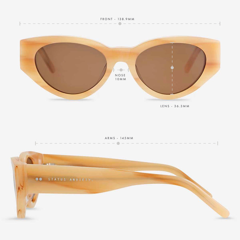 Status Anxiety Visceral Sunglasses Blonde