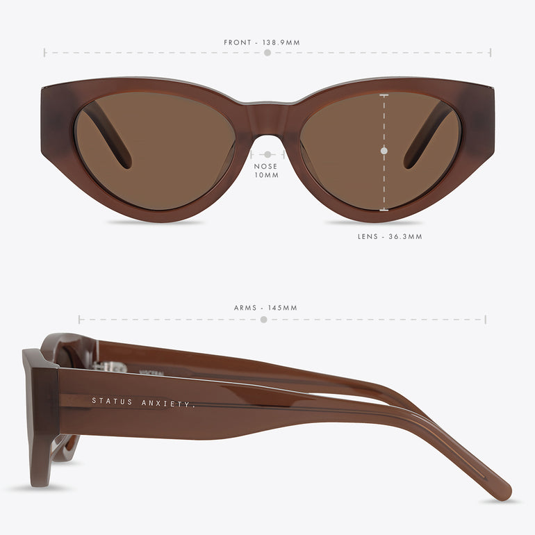 Status Anxiety Visceral Sunglasses Brown