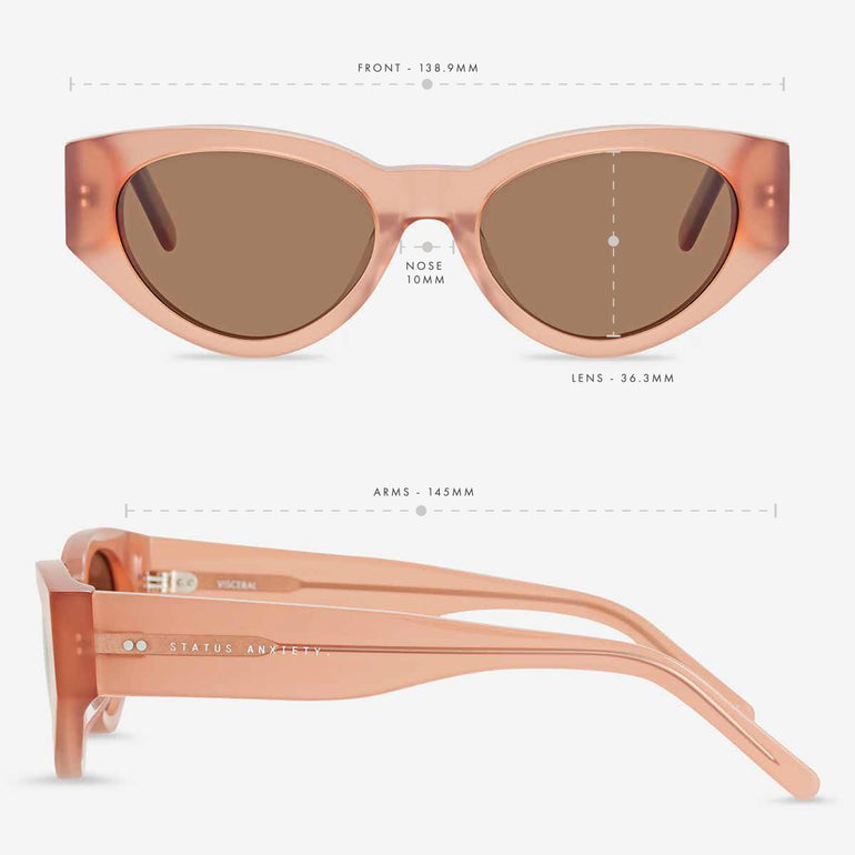 Status Anxiety Visceral Sunglasses Rose