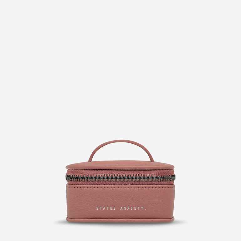 Status Anxiety Heartbreaker Leather Jewellery Case Dusty Rose