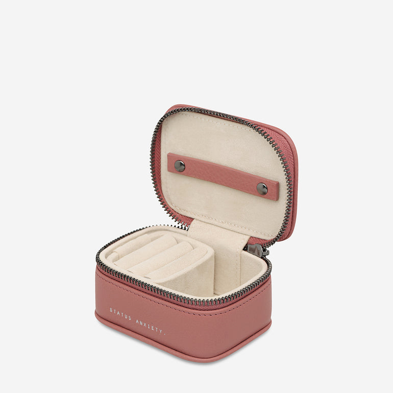 Status Anxiety Heartbreaker Leather Jewellery Case Dusty Rose