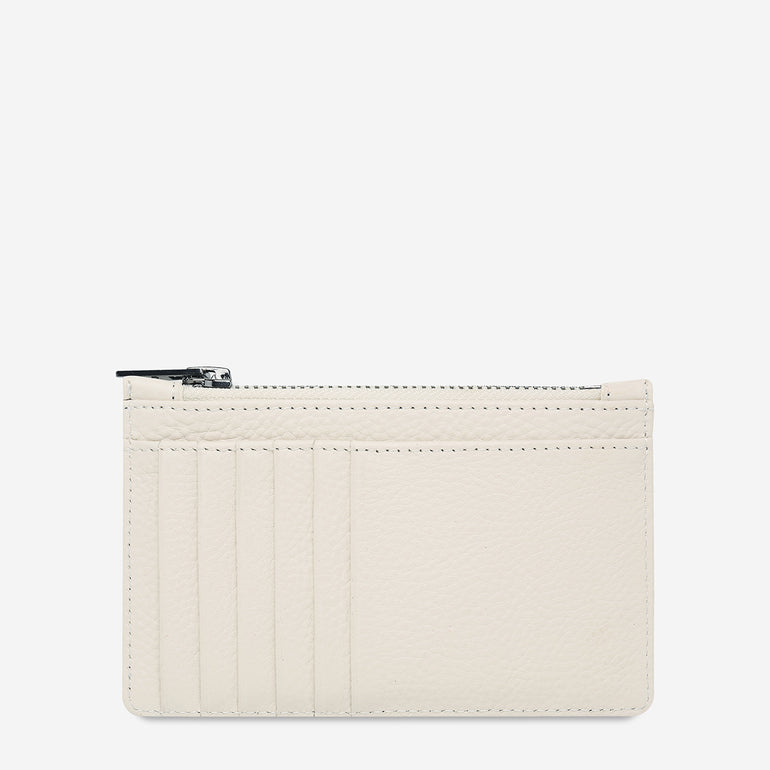 Status Anxiety Avoiding Things Women's Leather Wallet Chalk