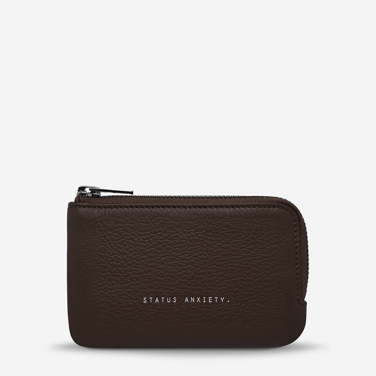 Status Anxiety Left Behind Women's Leather Pouch Cocoa