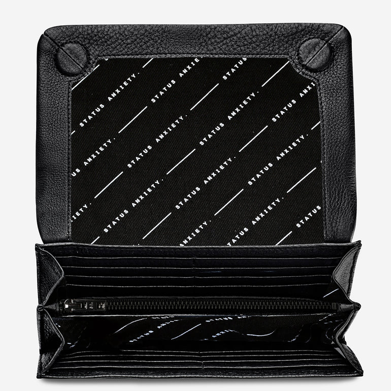 Status Anxiety Remnant Women's Leather Wallet Black