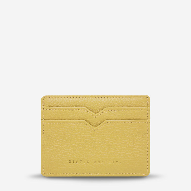 Status Anxiety Together For Now Women's Leather Card Wallet Buttermilk