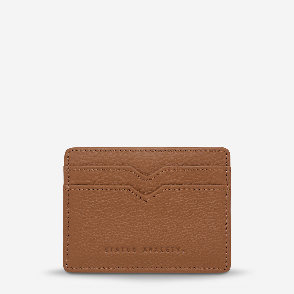 Status Anxiety Together for Now Leather Wallet Camel