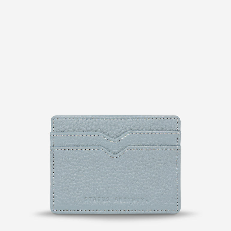 Status Anxiety Together For Now Women's Leather Card Wallet Powder Blue