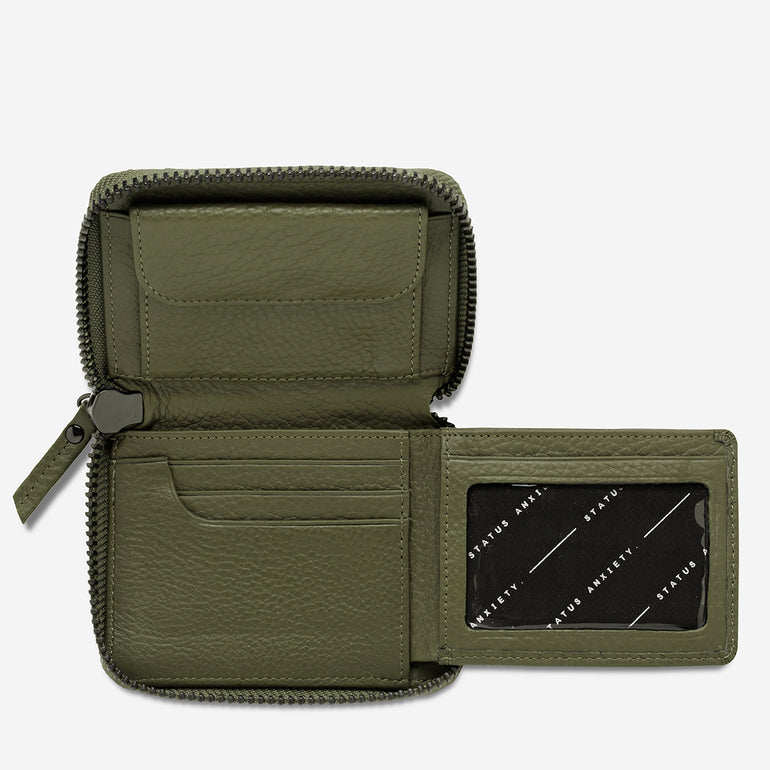 Status Anxiety Wayward Leather Wallet Khaki