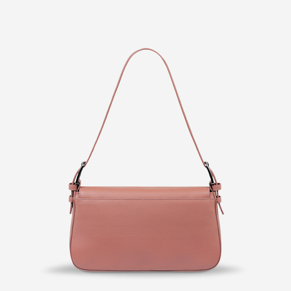 Figure You Out Women's Dusty Rose Leather Bag | Status Anxiety®