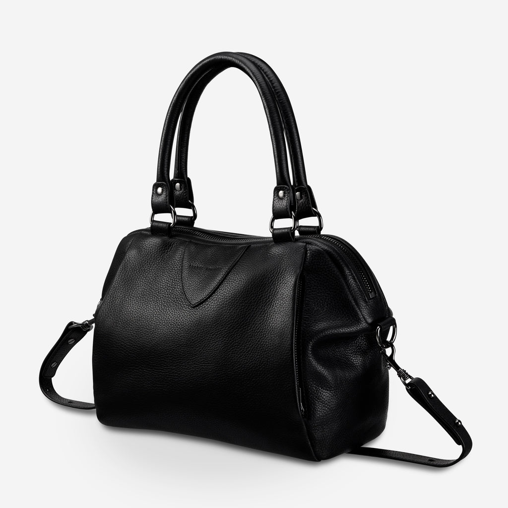 Force of Being Women's Black Large Leather bag | Status Anxiety®