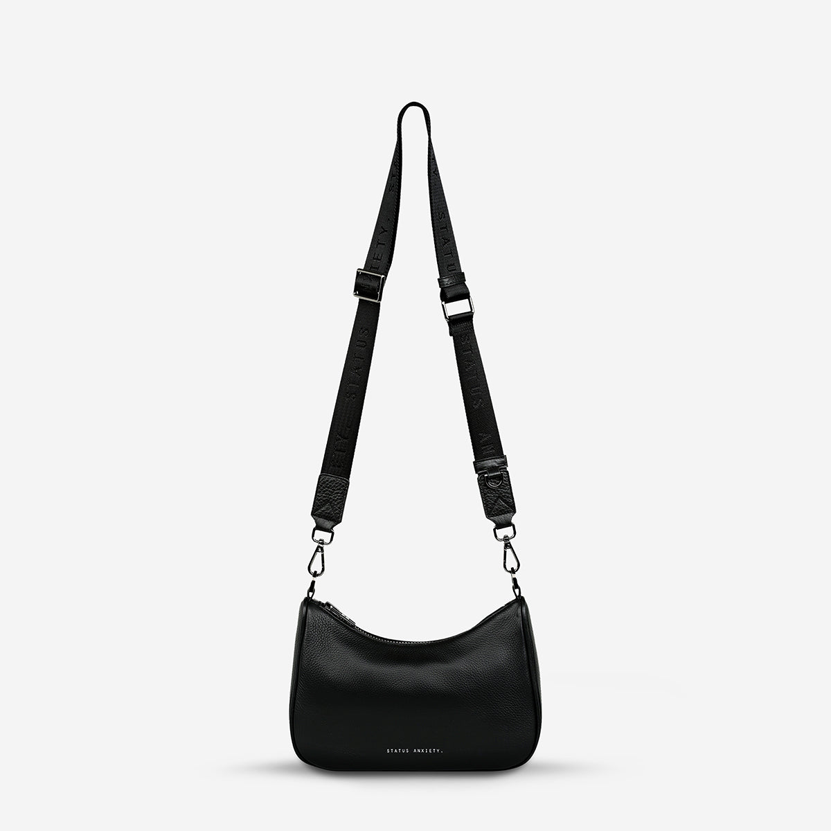 Hello Kitty Black Leather Hand Bag with Detachable Long Strap - Walmart.com