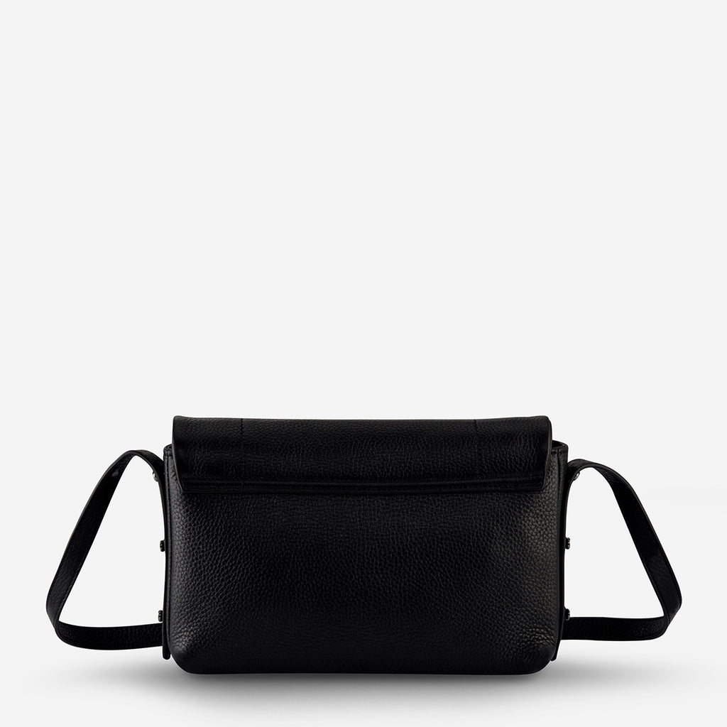 Succumb Women's Black Leather Crossbody Bag | Status Anxiety®